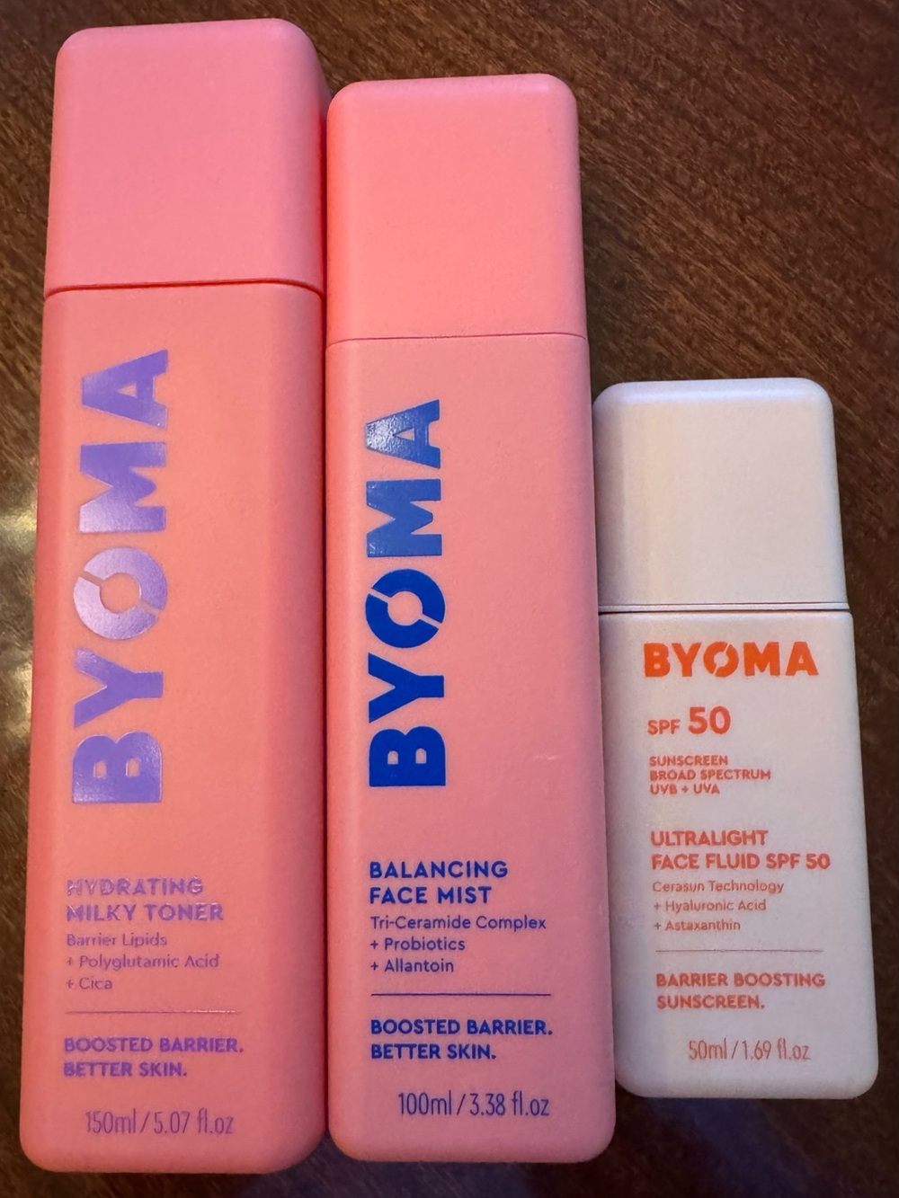 Byoma Bundle and Byoma Sunscreen SPF 50. **NIB and Sealed**
